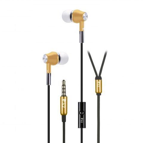 Наушники 2E S2 Metal Skin Mic золотистые купить,NaN