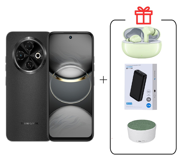 Смартфон Tecno Spark 30C 4/128Gb Orbit Black+Подарок купить,NaN