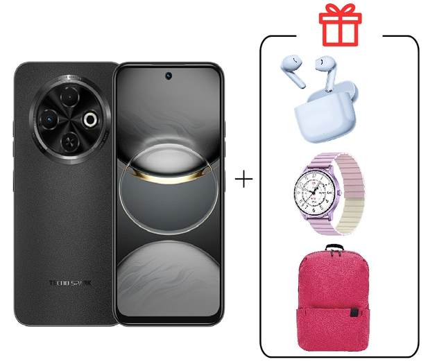 Смартфон Tecno Spark 30C 4/128Gb Orbit Black+Подарок купить,NaN