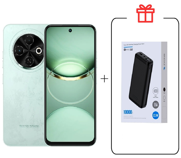 Смартфон Tecno Spark 30C 4/128Gb Magic Skin Green +Подарок купить,NaN