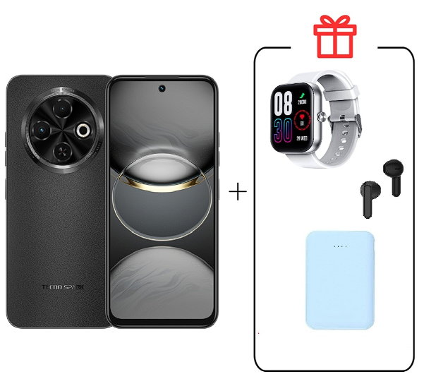 Смартфон Tecno Spark 30C 4/128Gb Orbit Black+Подарок купить,NaN