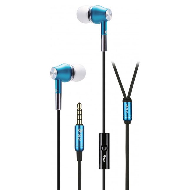 Наушники 2E S2 Metal Skin Mic синие купить,NaN