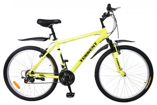 Велосипед Torrent City Cruiser 18 зеленый-желтый
