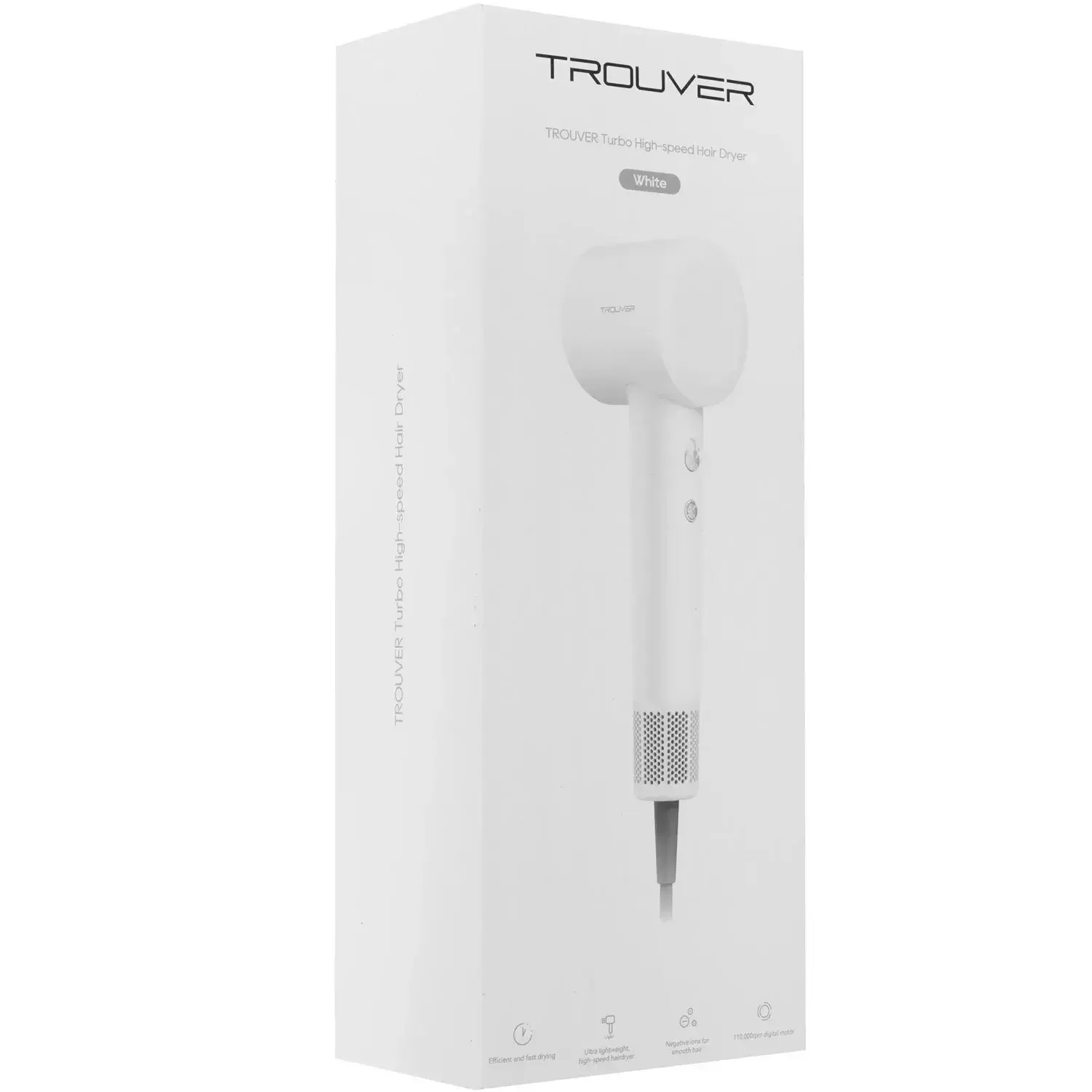 Фен Trouver  Turbo High-Speed Hair Dryer-White купить,15990