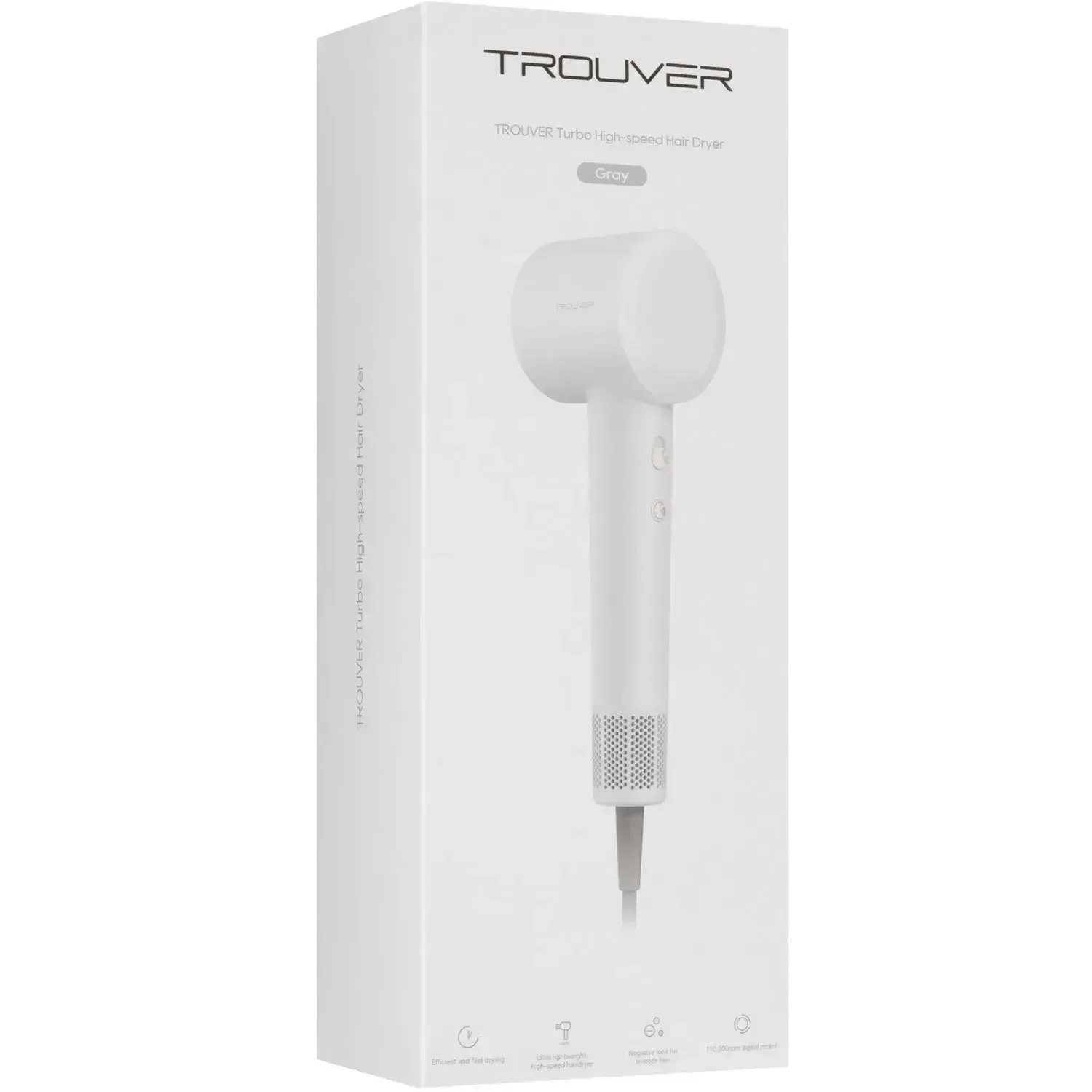 Фен Trouver Turbo High-Speed Hair Dryer-Grey купить,15990