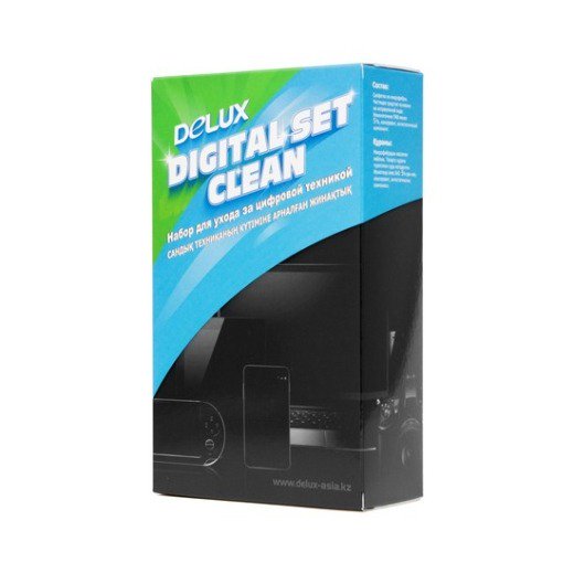 Чистящий набор Delux Digital Set Clean спрей 250мл + микрофибра - ForteMarket Чистящий набор Delux Digital Set Clean спрей 250мл + микрофибра купить,0