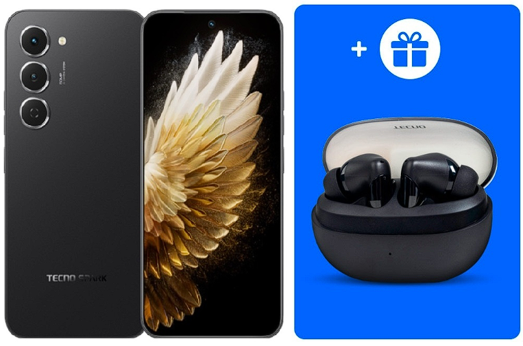 Смартфон Tecno Spark 40 Pro 8/256Gb Ink Black+подарок купить,NaN