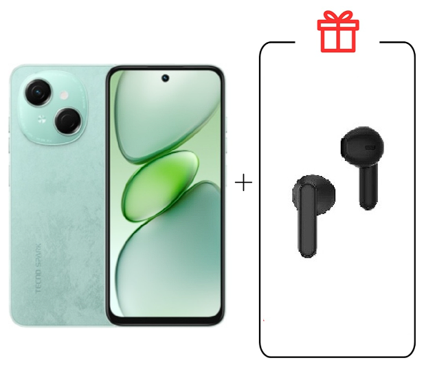 Смартфон Tecno Spark Go 1 3/64Gb Magic Skin Green+подарок купить,NaN