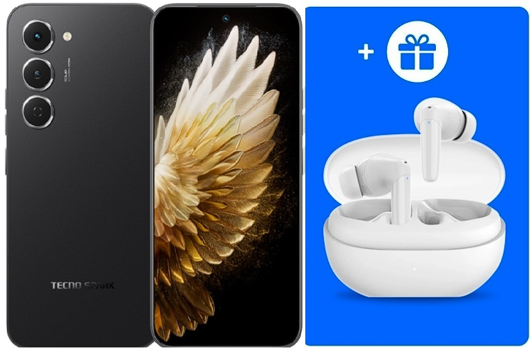 Смартфон Tecno Spark 40 Pro 8/256Gb Ink Black+подарок купить,NaN