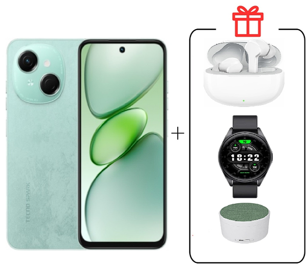 Смартфон Tecno Spark Go 1 3/64Gb Magic Skin Green+подарок купить,NaN