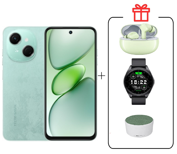 Смартфон Tecno Spark Go 1 3/64Gb Magic Skin Green+подарок купить,NaN