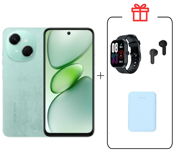 Смартфон Tecno Spark Go 1 3/64Gb Magic Skin Green+подарок купить,NaN