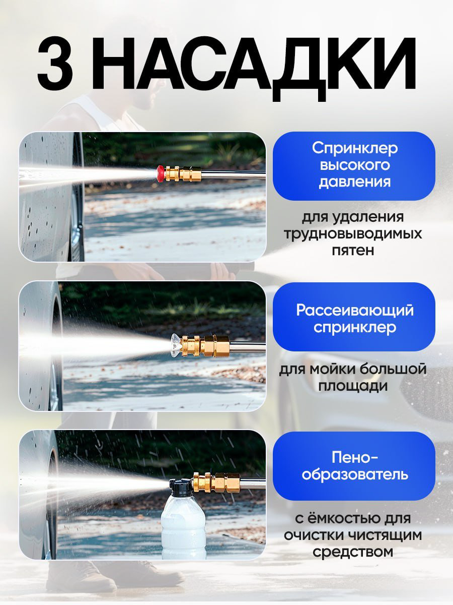 Мойка высокого давления аккумуляторный 30 бар, 380360044 купить,NaN