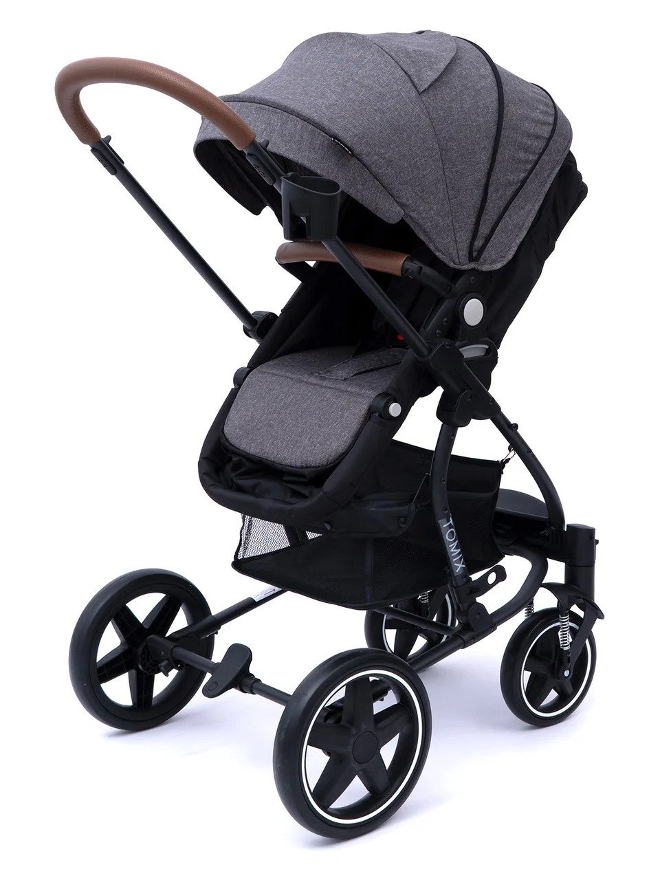 Коляска-трансформер Tomix Madison 3в1  Dark Grey/Black купить,NaN