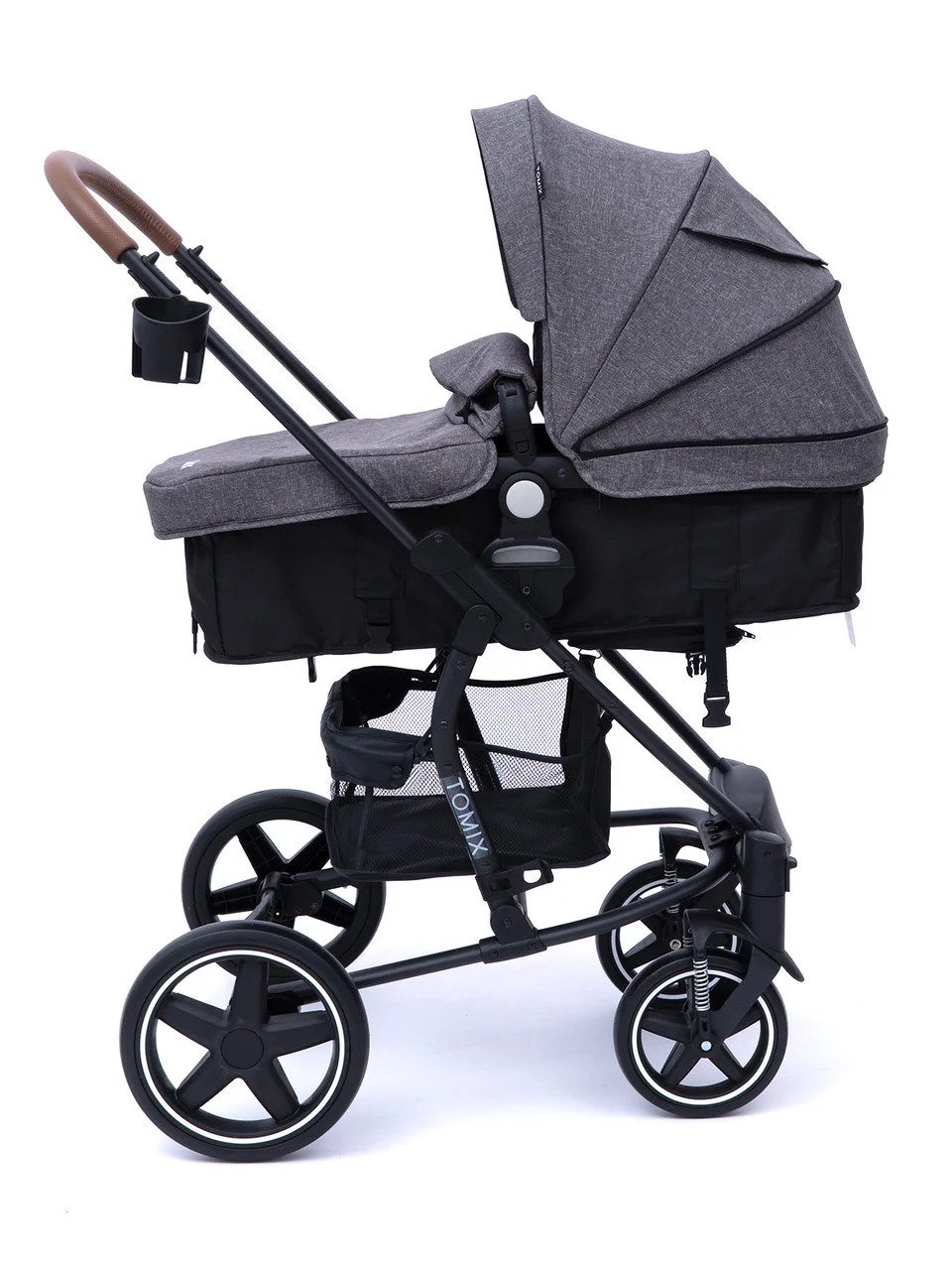 Коляска-трансформер Tomix Madison 3в1  Dark Grey/Black купить,NaN