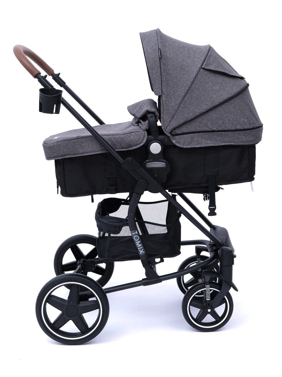 Коляска-трансформер Tomix Madison 3в1  Dark Grey/Black купить,NaN