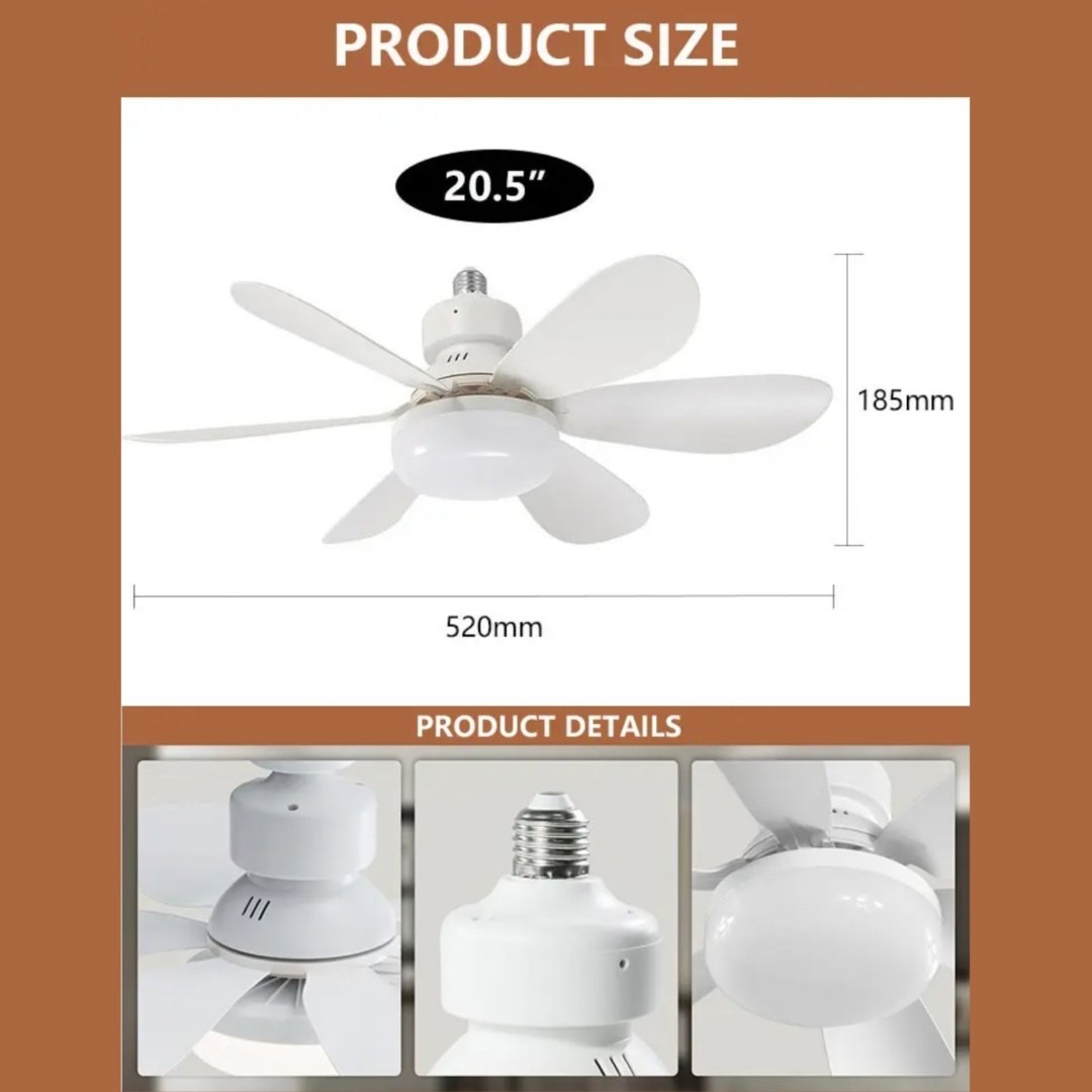 Вентилятор Flower fan light 520mm белый купить,7000
