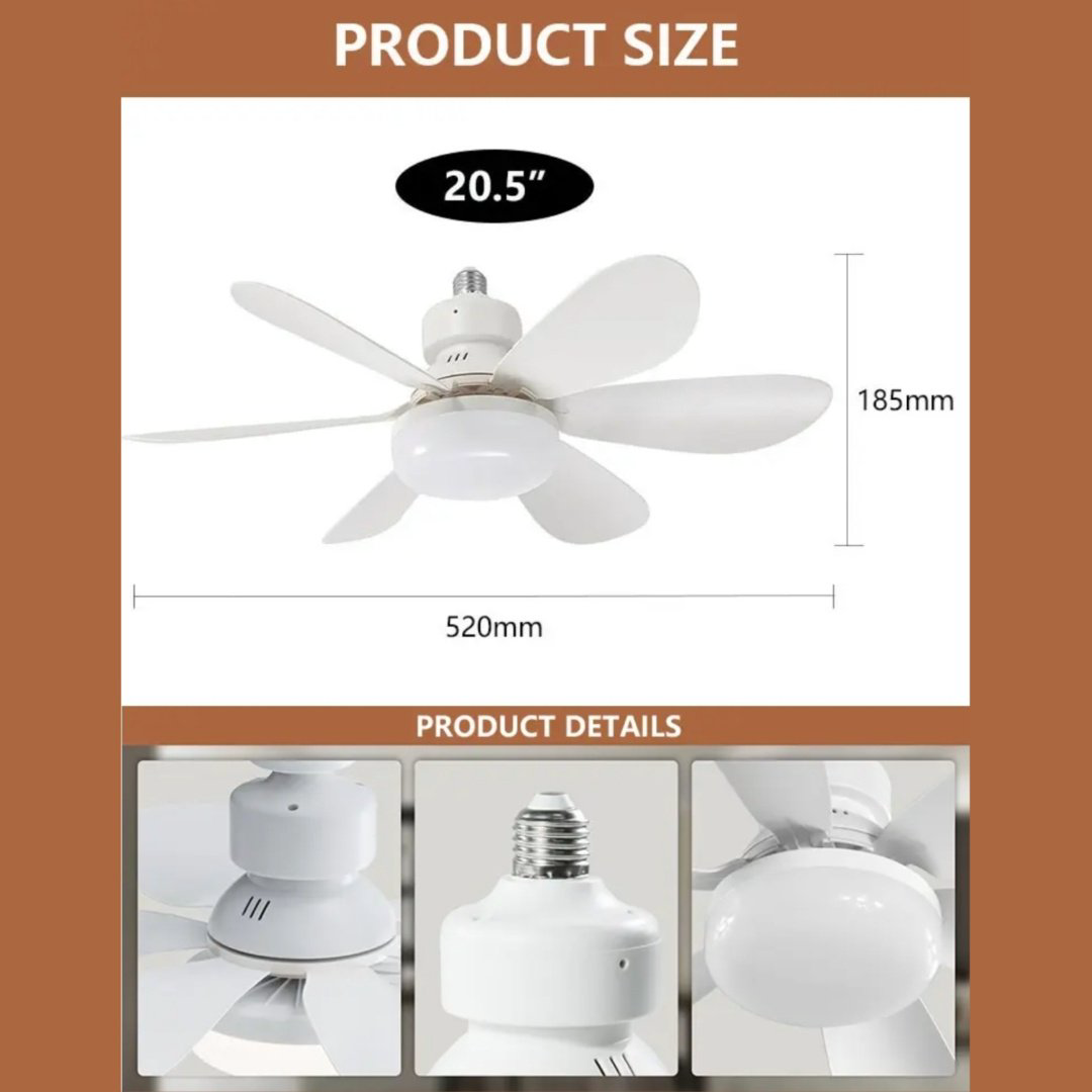 Вентилятор Flower fan light 520mm белый купить,7000