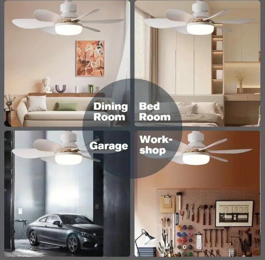 Вентилятор Flower fan light 520mm белый купить,7000