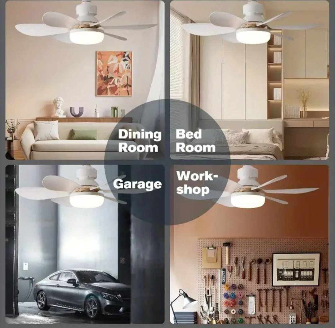 Вентилятор Flower fan light 520mm белый купить,7000