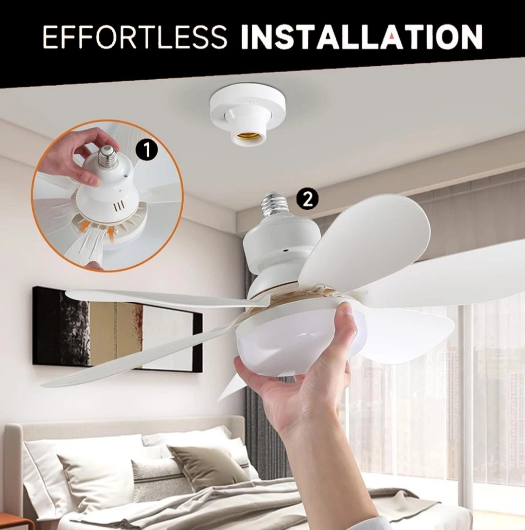 Вентилятор Flower fan light 520mm белый купить,7000