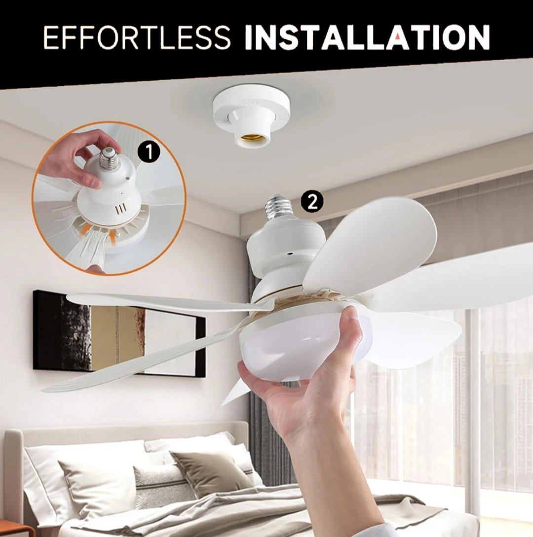 Вентилятор Flower fan light 520mm белый купить,7000