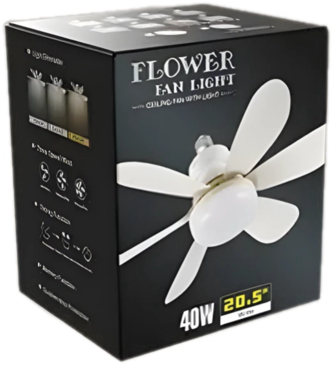 Вентилятор Flower fan light 520mm белый купить,7000