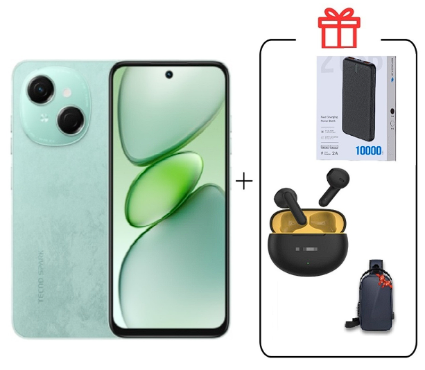 Смартфон Tecno Spark Go 1 3/64Gb Magic Skin Green+подарок купить,NaN