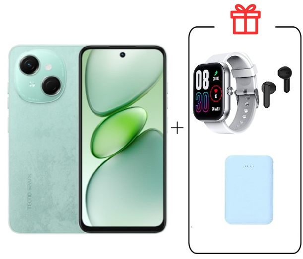 Смартфон Tecno Spark Go 1 3/64Gb Magic Skin Green+подарок купить,NaN