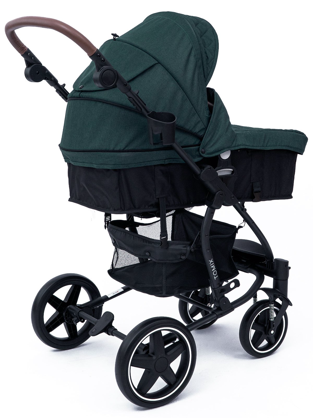 Коляска-трансформер 2в1 Tomix Emily dark green/black  купить,NaN