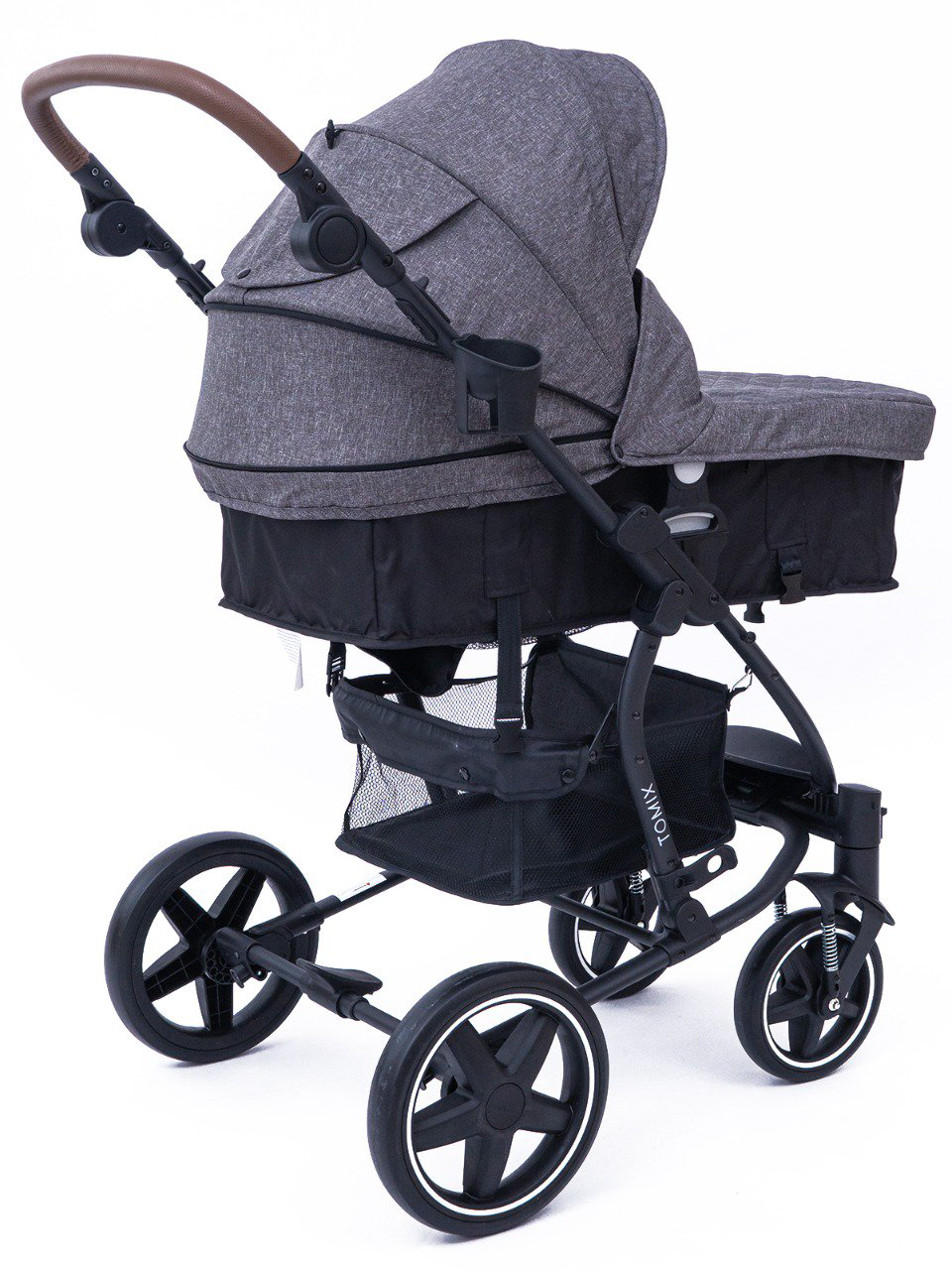 Коляска-трансформер 2в1  Tomix Emily dark grey/black  купить,NaN