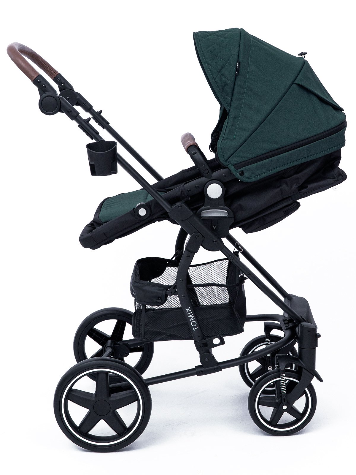 Коляска-трансформер 2в1 Tomix Emily dark green/black  купить,NaN