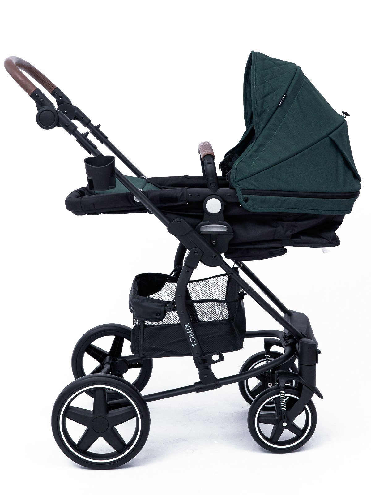Коляска-трансформер 2в1 Tomix Emily dark green/black  купить,NaN