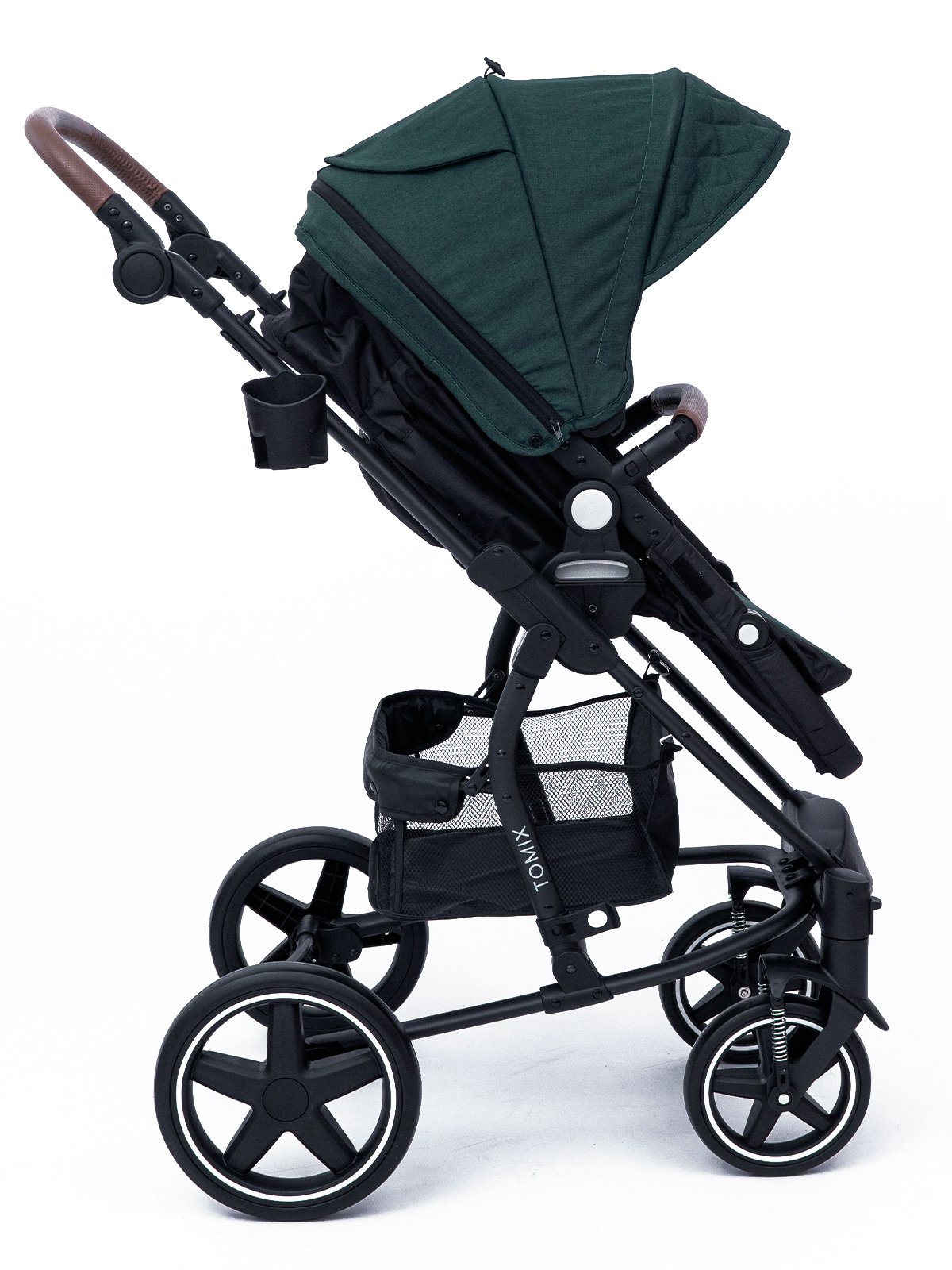 Коляска-трансформер 2в1 Tomix Emily dark green/black  купить,NaN