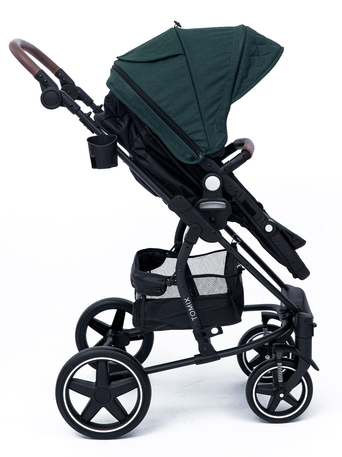 Коляска-трансформер 2в1 Tomix Emily dark green/black  купить,NaN