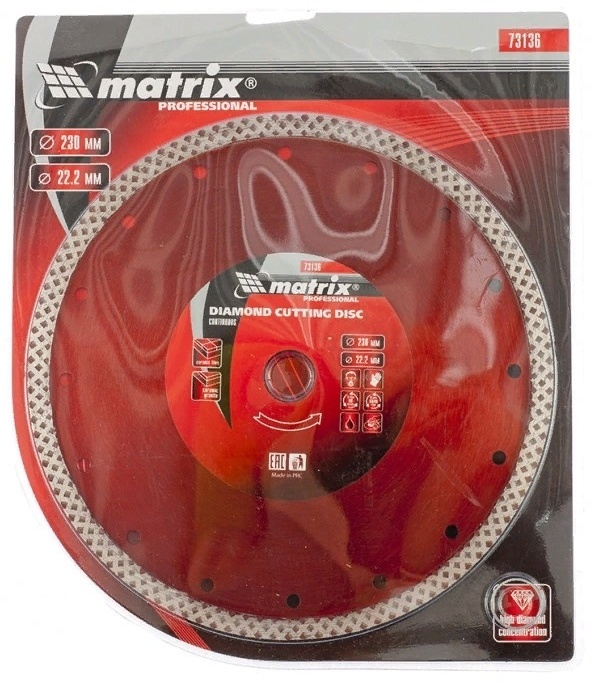 Диск алмазный MATRIX 73136 230х22.2мм 