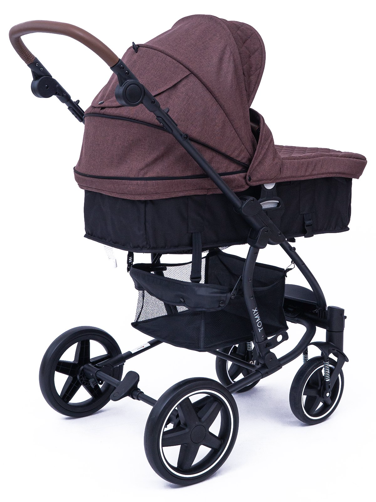 Коляска-трансформер 2в1 Tomix Emily dark brown/black  купить,NaN