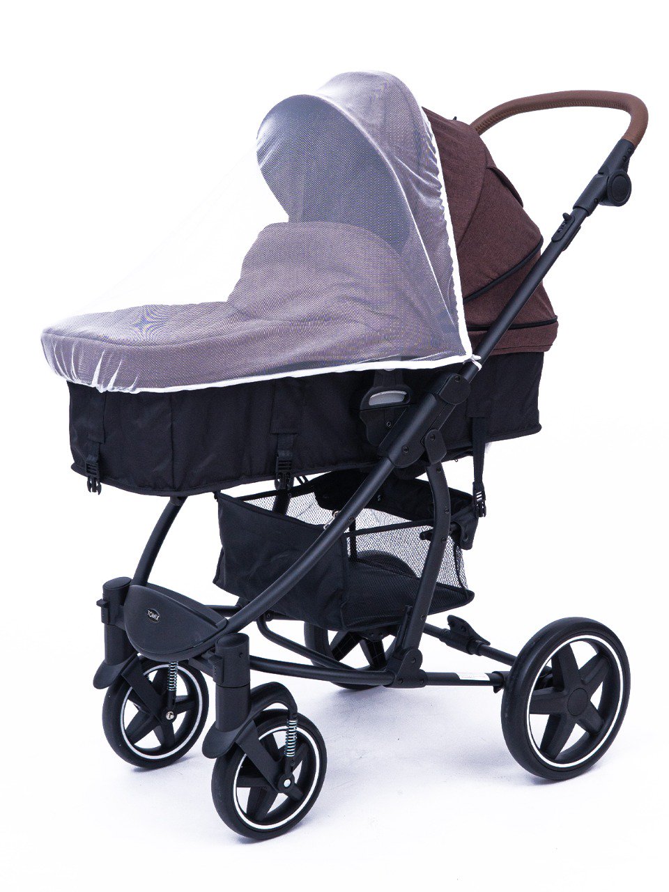 Коляска-трансформер 2в1 Tomix Emily dark brown/black  купить,NaN