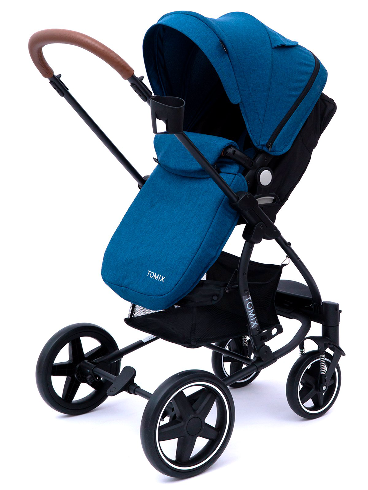 Коляска-трансформер 2в1 Tomix Emily dark blue/black  купить,NaN