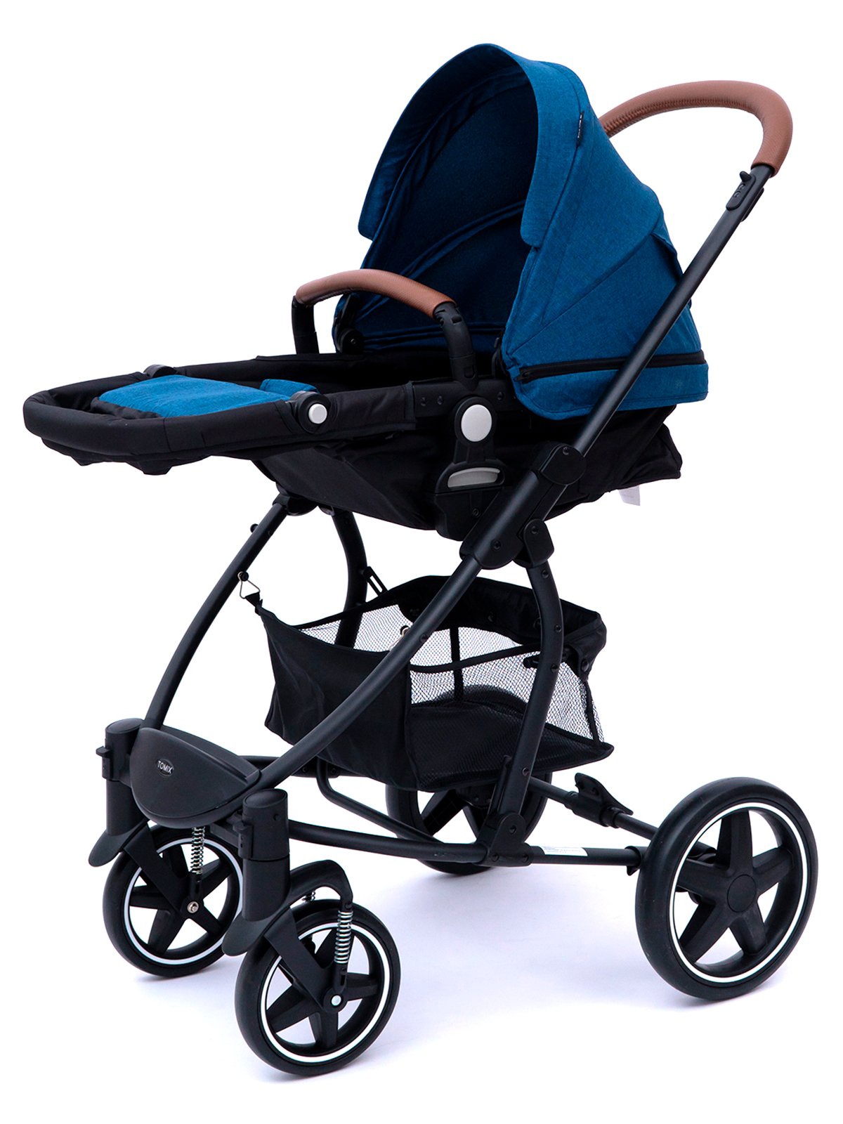 Коляска-трансформер 2в1 Tomix Emily dark blue/black  купить,NaN