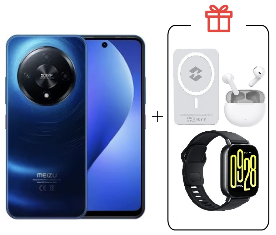 Смартфон Meizu Mblu 22 Pro 4/128Gb Deep Sea Blue + подарок купить,NaN