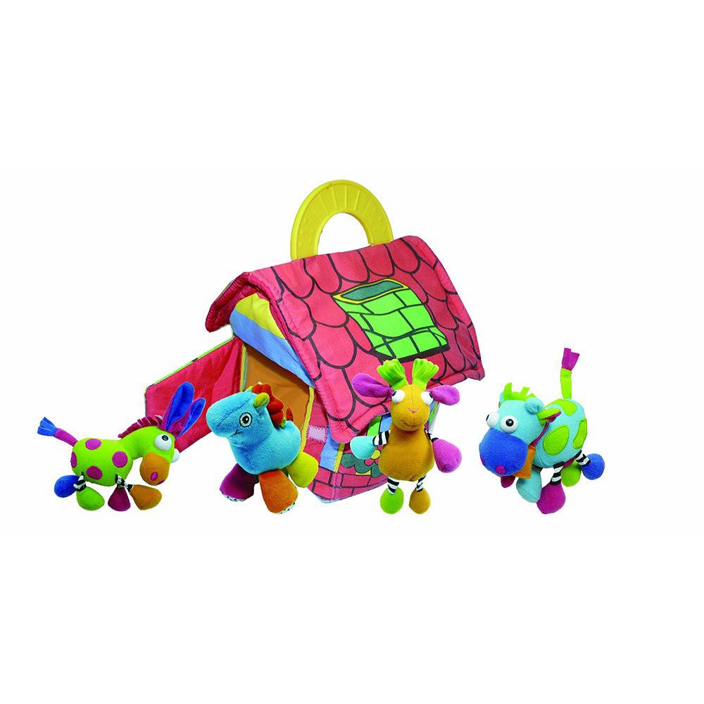 Игрушка развивающая Biba Toys Подвеска Фермерский дом с животными  купить,NaN