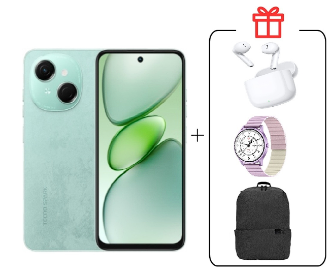 Смартфон Tecno Spark Go 1 3/64Gb Magic Skin Green+подарок купить,NaN