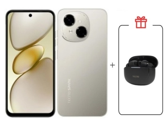 Смартфон Tecno Spark Go 1 3/64Gb Titanium Gold+подарок купить,NaN