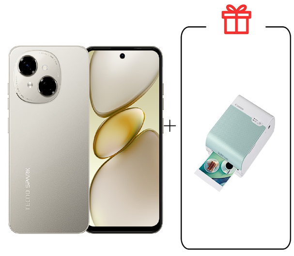 Смартфон Tecno Spark Go 1 3/64Gb Titanium Gold+подарок