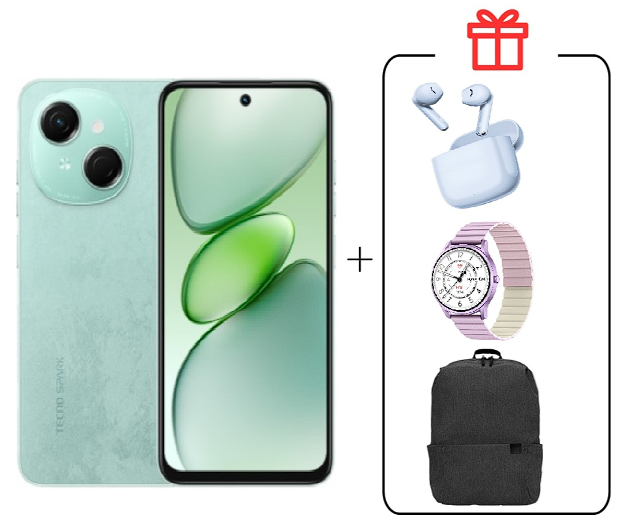 Смартфон Tecno Spark Go 1 3/64Gb Magic Skin Green+подарок купить,NaN