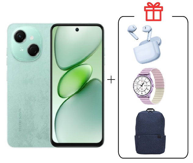 Смартфон Tecno Spark Go 1 3/64Gb Magic Skin Green+подарок купить,NaN