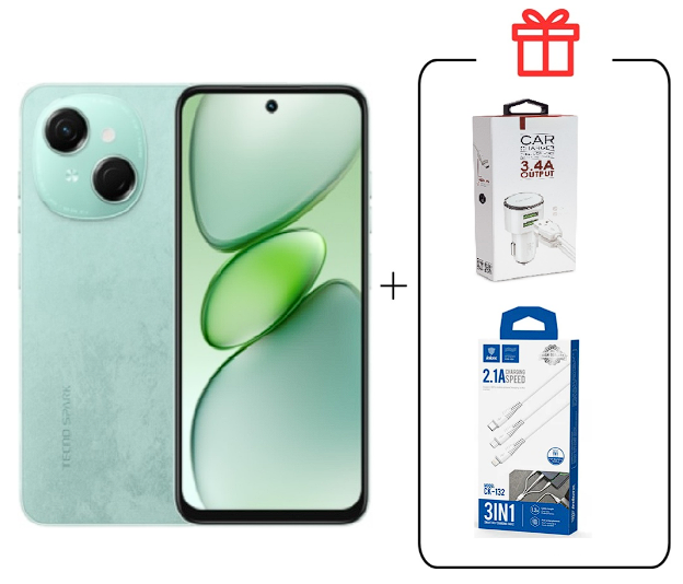Смартфон Tecno Spark Go 1 3/64Gb Magic Skin Green+подарок купить,NaN