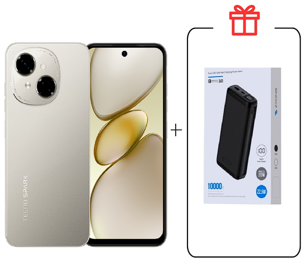 Смартфон Tecno Spark Go 1 3/64Gb Titanium Gold+подарок купить,NaN