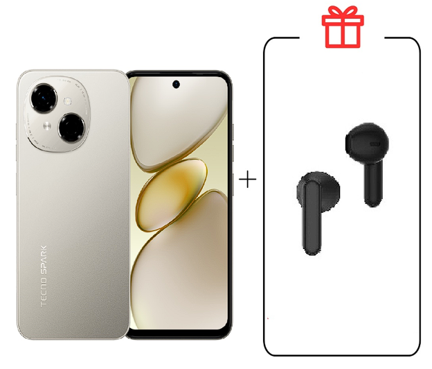 Смартфон Tecno Spark Go 1 3/64Gb Titanium Gold+подарок купить,NaN